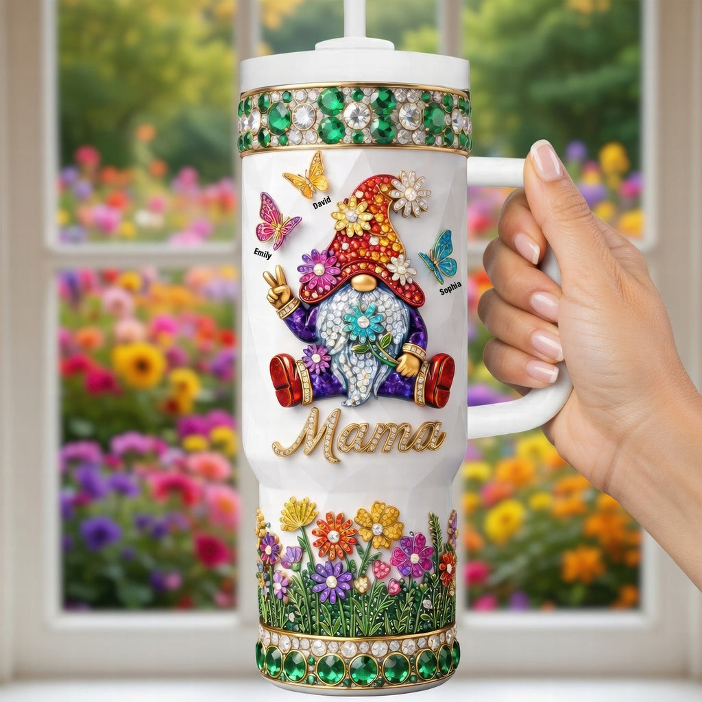 Garden Gnome 40oz Tumbler With Handle - Personalized Gifts For Grandma And Mama 04tyqn020426