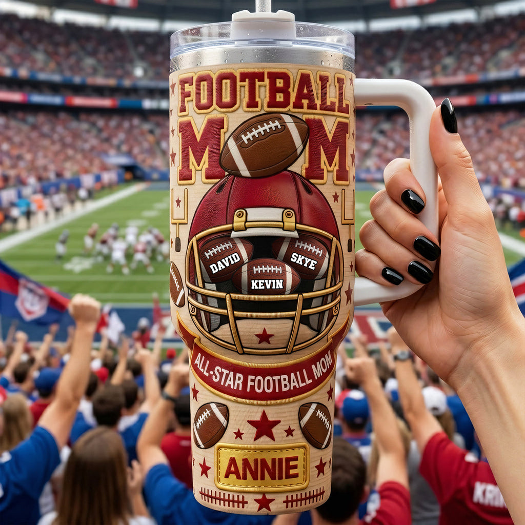 Football Mom 40oz Tumbler - Personalized Gifts For Mother's Day 03tyta210426