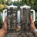 Bold Fishing Dad 40oz Tumbler With Handle, Personalized Gifts For Fishing Dad 05qhtn280426