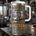 Old Trucker 40oz Tumbler - Personalized Gifts For Trucker Tumbler 03PATA250326