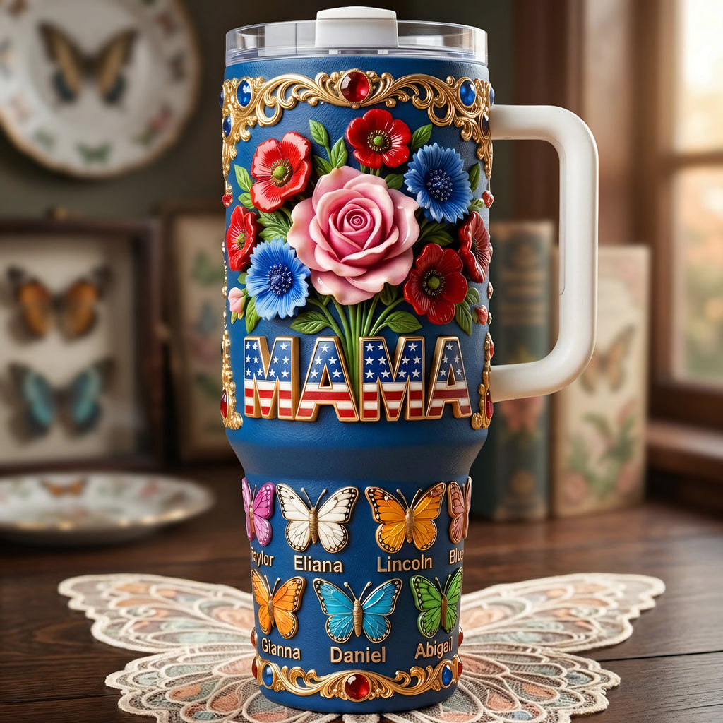 USA Grandma Mama Tumbler - Personalized Gifts For Grandma and Mama 04tyta020426