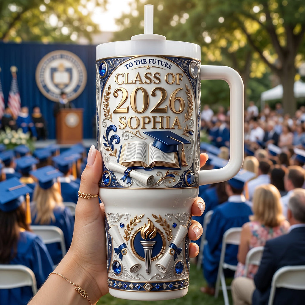 Class Of 2026 Tumbler Handle - Personalized Graduation Gifts 04TYTN300426