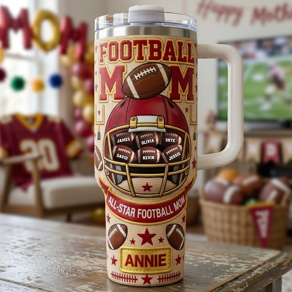 Football Mom 40oz Tumbler - Personalized Gifts For Mother's Day 03tyta210426
