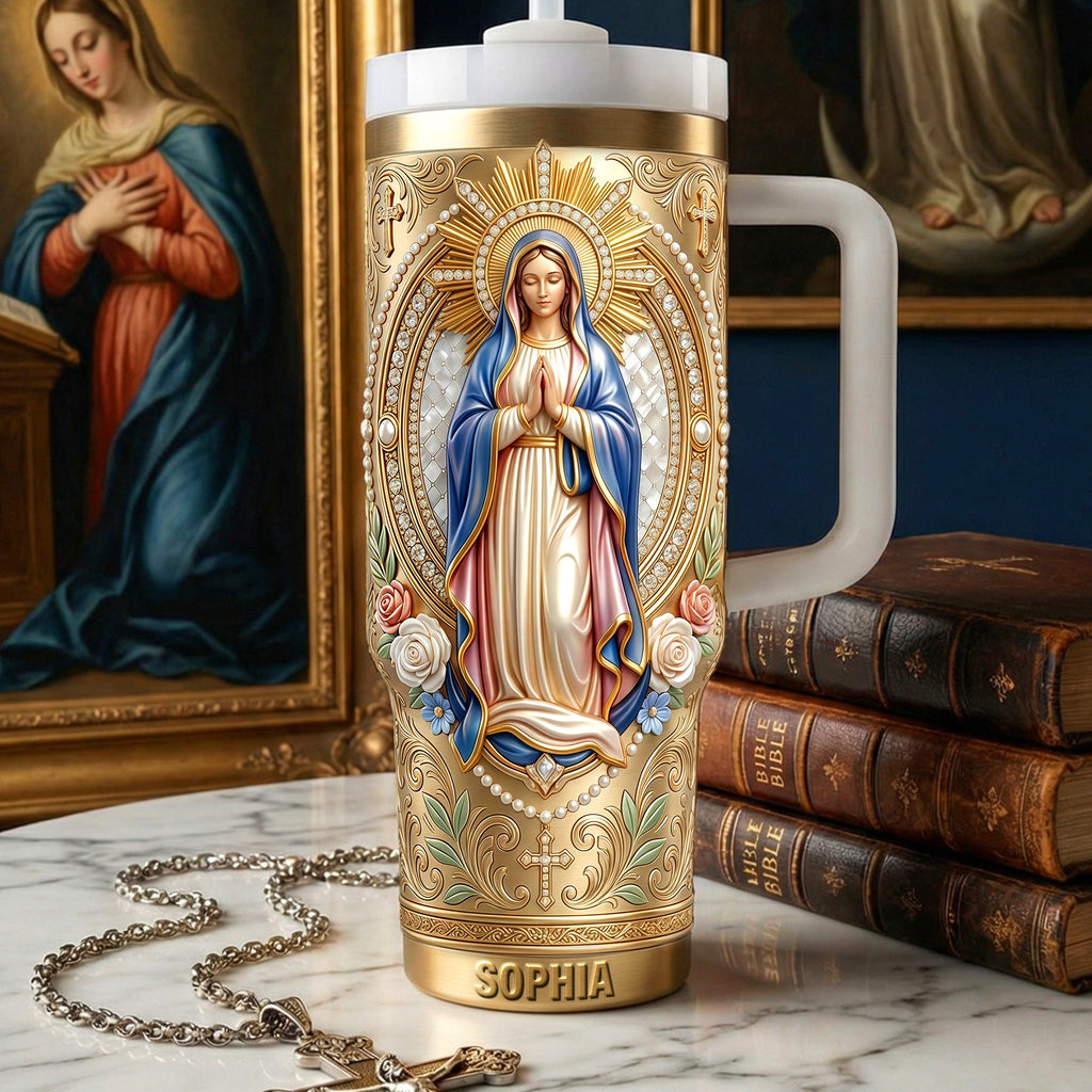 Virgin Mary Tumbler - Personalized Gifts For Christian Tumbler 01NAQN130226