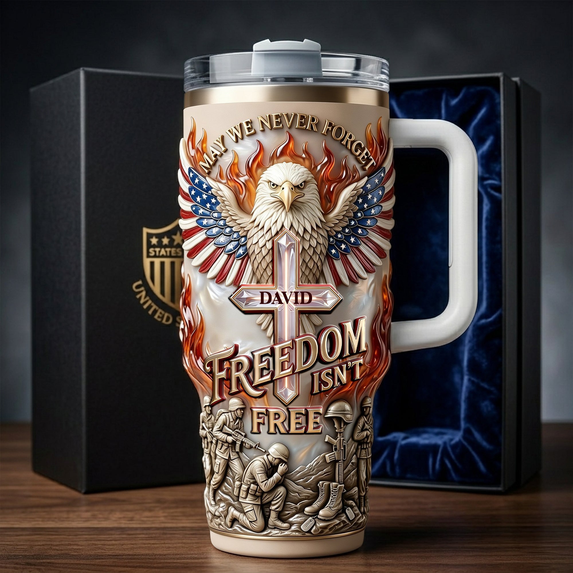 Freedom Is Not Free Tumbler - Personalized Gifts For Patriots 04PALU250326