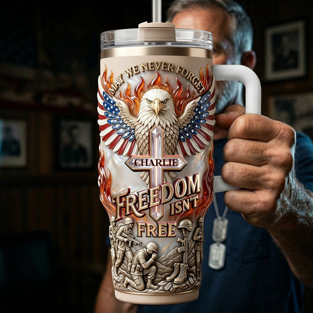 Freedom Is Not Free Tumbler - Personalized Gifts For Patriots 04PALU250326