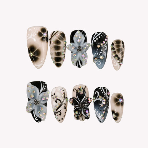 Afterdark 3D Fresh Almond Press On Nails