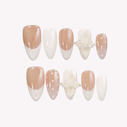 Clean & Soft Chrome Elegant Almond Press On Nails