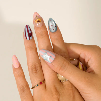 Dopamine French Fresh Almond Press On Nails
