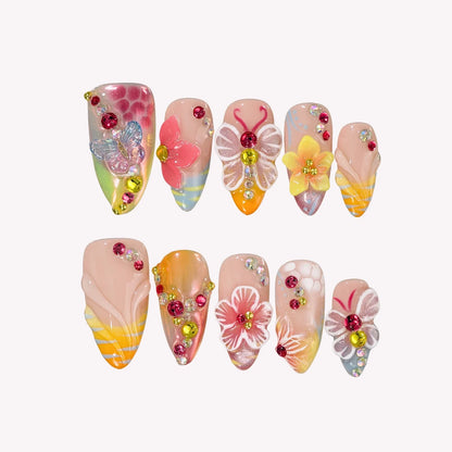 Fever Dream Chrome Fresh Almond Press On Nails