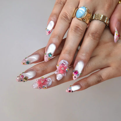 Glow Hour French Fresh Almond Press On Nails