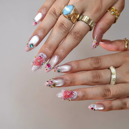 Glow Hour French Fresh Almond Press On Nails