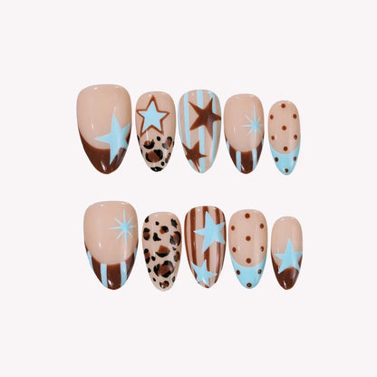 Hot Snack French Fresh Almond Press On Nails