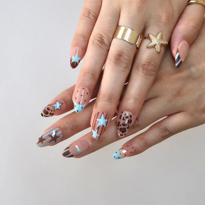 Hot Snack French Fresh Almond Press On Nails