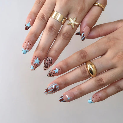 Hot Snack French Fresh Almond Press On Nails