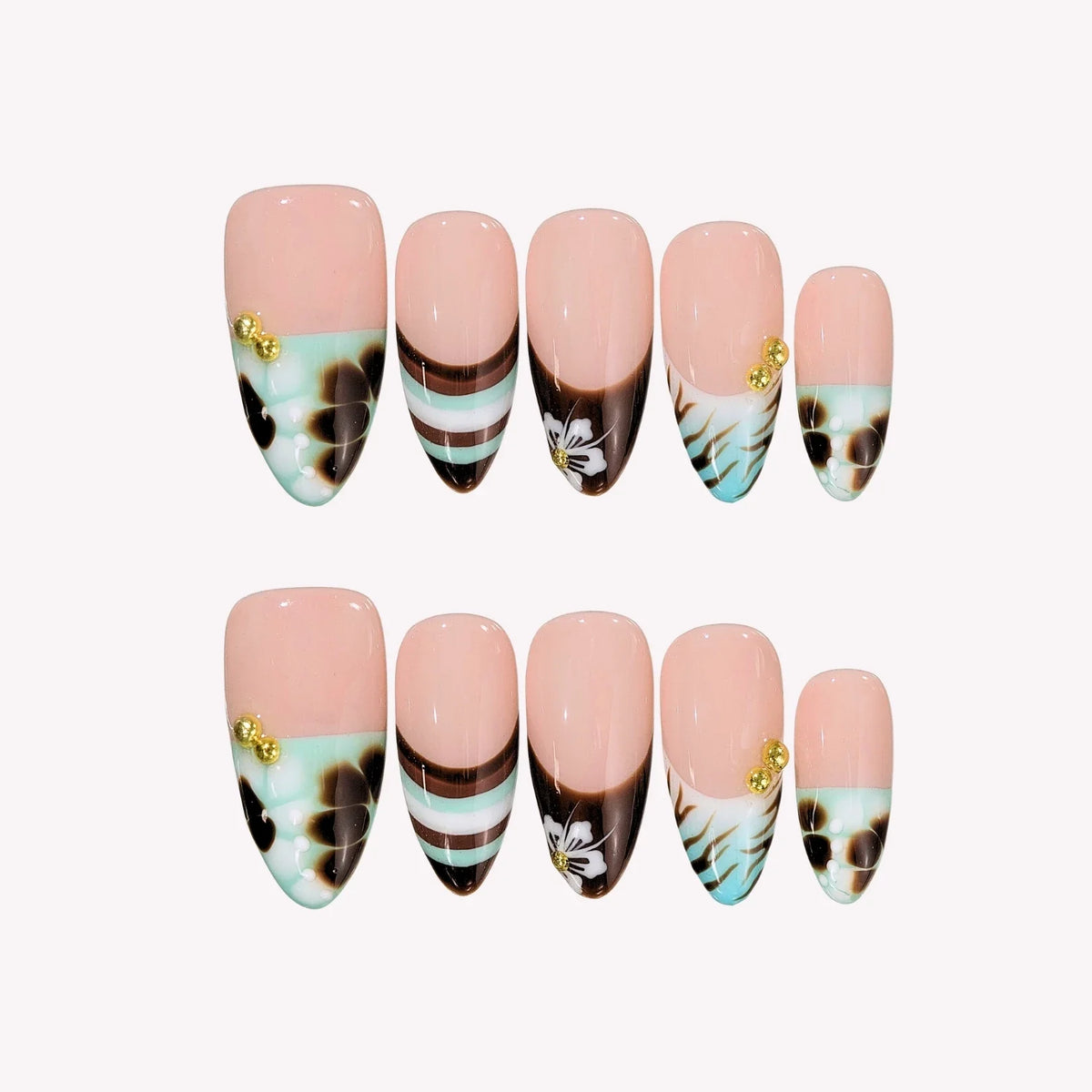 Mint To Be French Fresh Almond Press On Nails