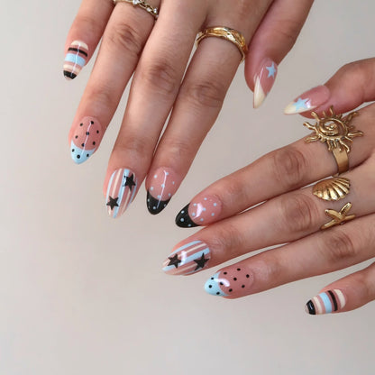 Peppy French Fresh Almond Press On Nails