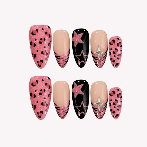 Pink Riot French Fresh Almond Press On Nails