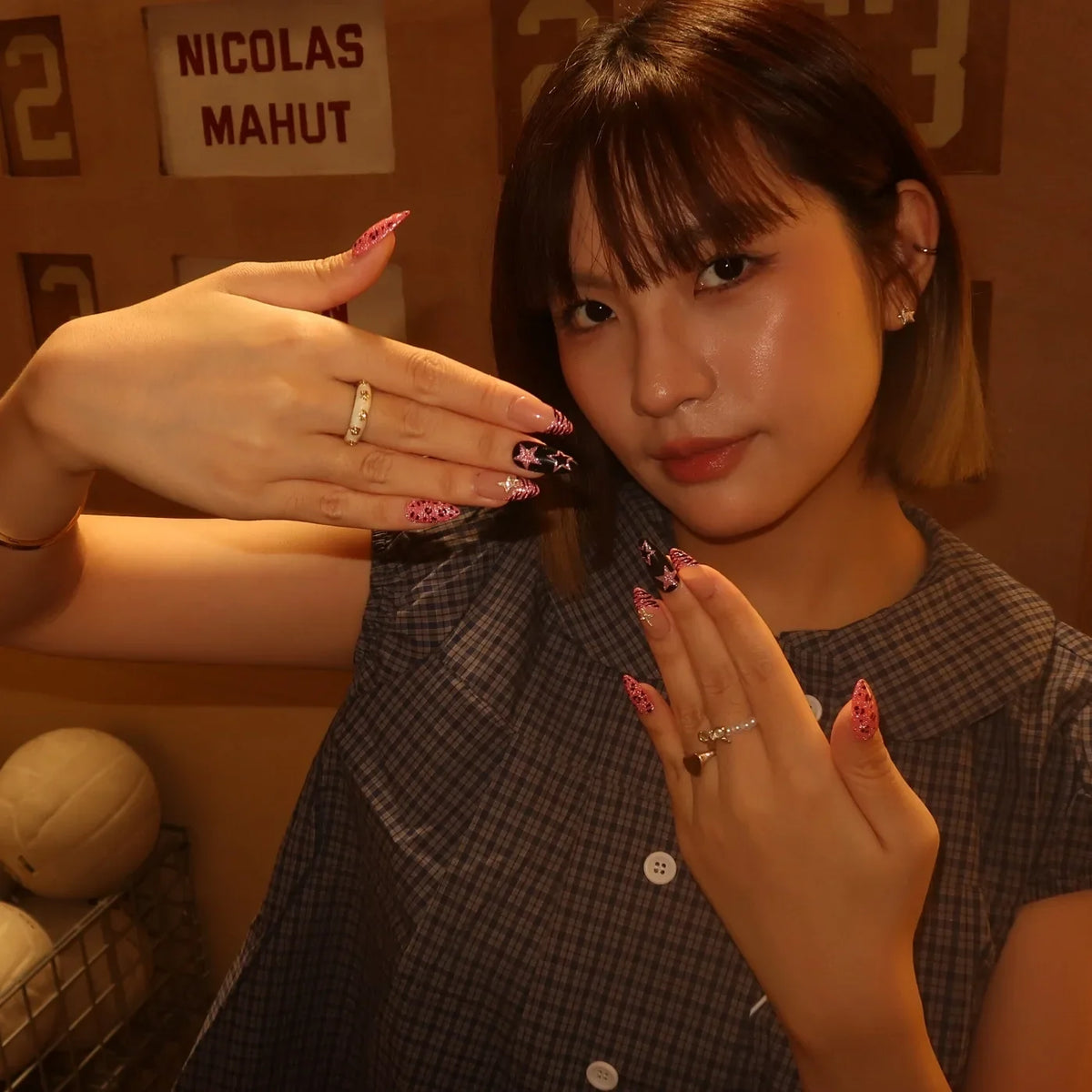 Pink Riot French Fresh Almond Press On Nails