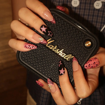 Pink Riot French Fresh Almond Press On Nails