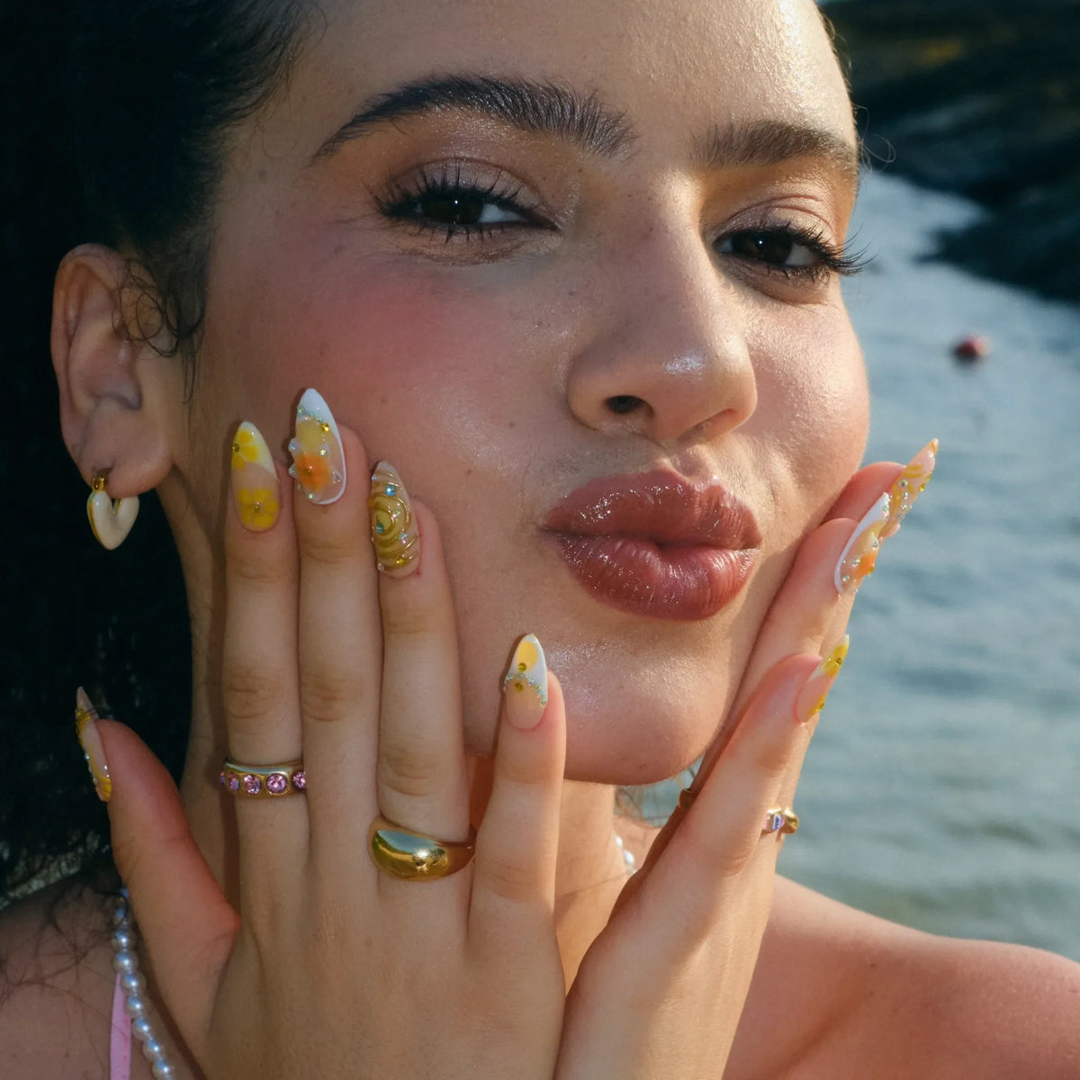 Radiant Chrome Fresh Almond Press On Nails