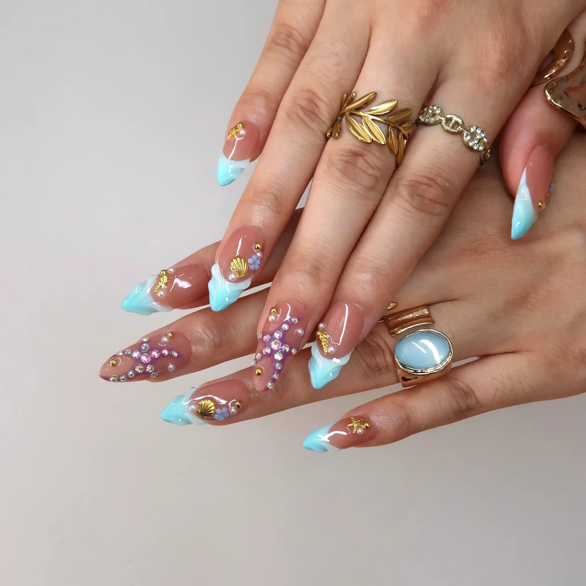 Sea Siren French Fresh Almond Press On Nails