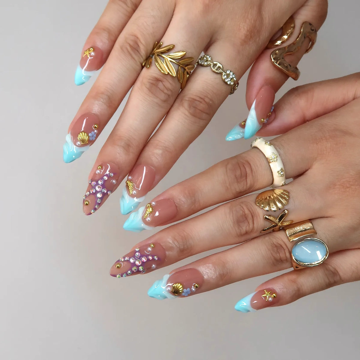 Sea Siren French Fresh Almond Press On Nails