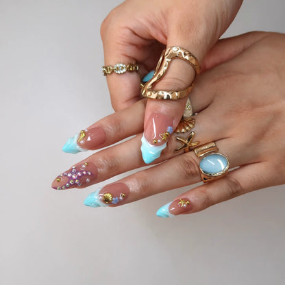 Sea Siren French Fresh Almond Press On Nails