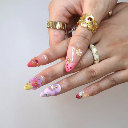 Sugar Baddie Aura Fresh Almond Press On Nails