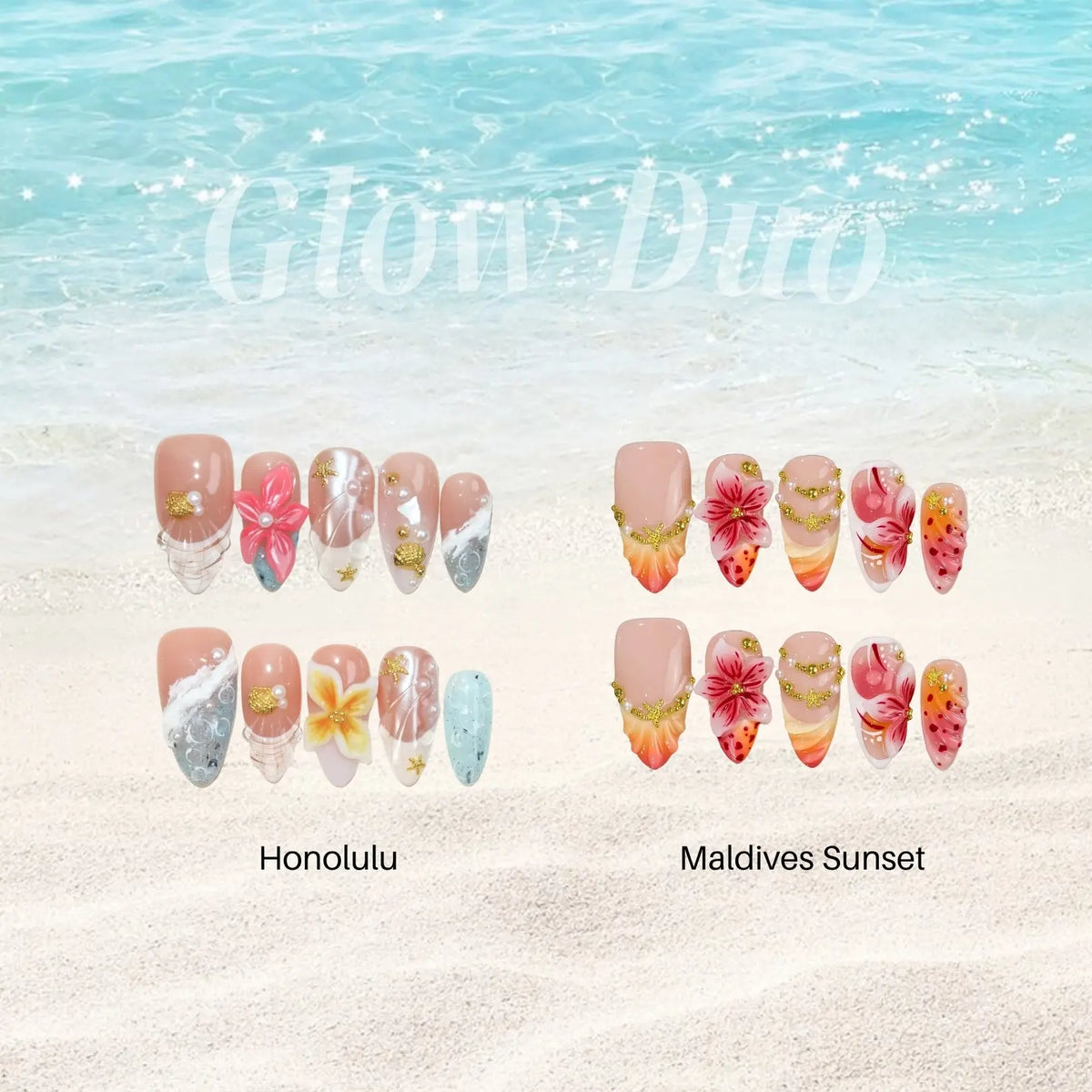 Summer Loving French Fresh Almond Press On Nails