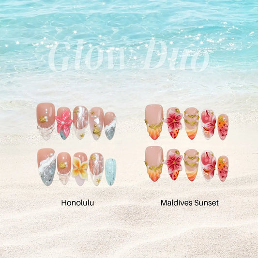 Summer Loving French Fresh Almond Press On Nails