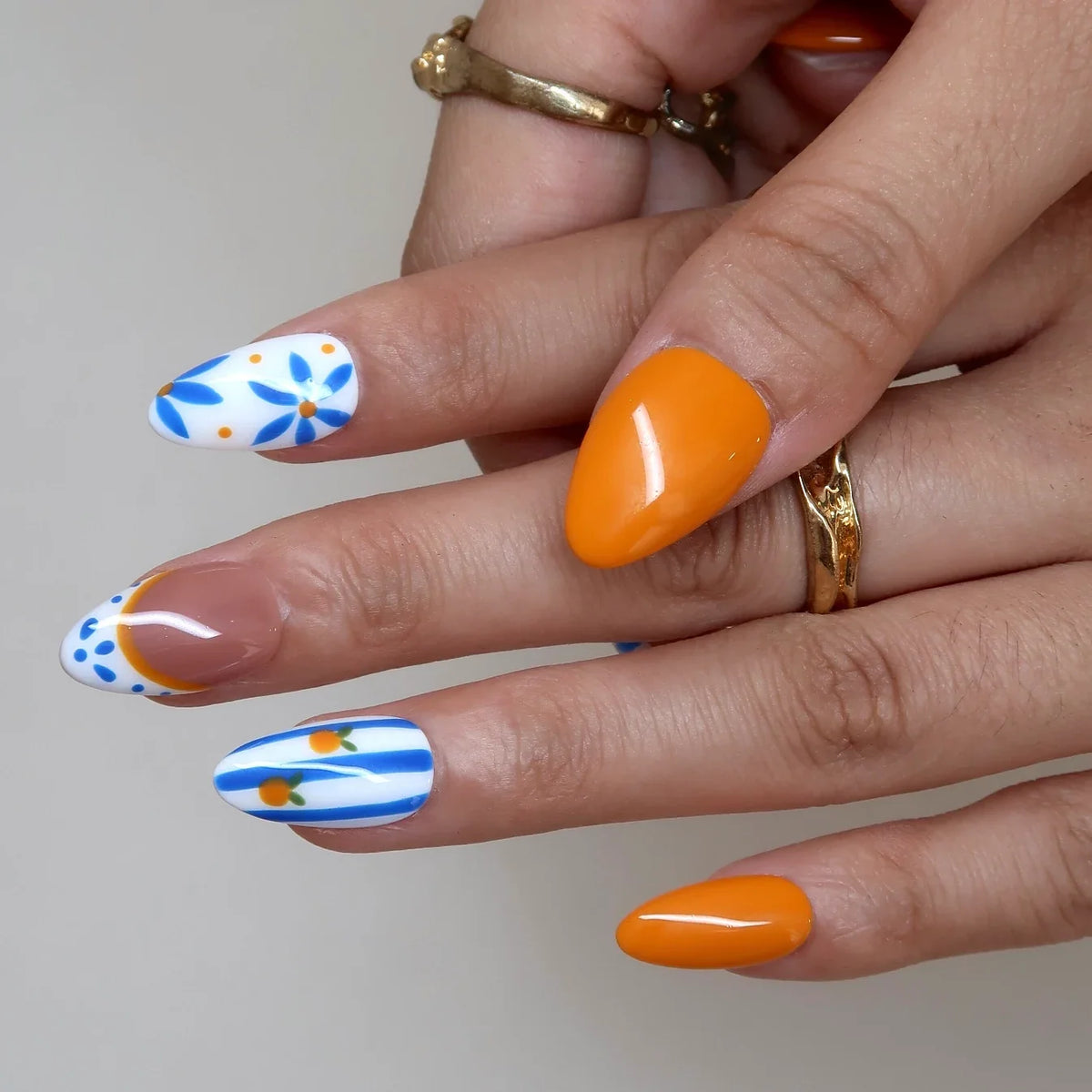 Sunny Capri French Fresh Almond Press On Nails