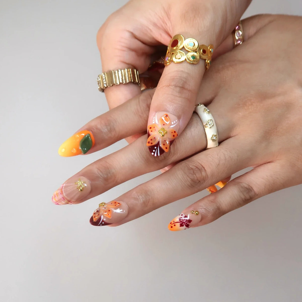 Sunny Side Up French Fresh Almond Press On Nails