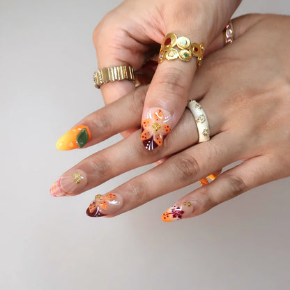 Sunny Side Up French Fresh Almond Press On Nails