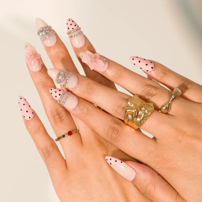 Sweet Overload Chrome Fresh Almond Press On Nails