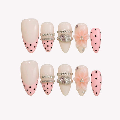 Sweet Overload Chrome Fresh Almond Press On Nails