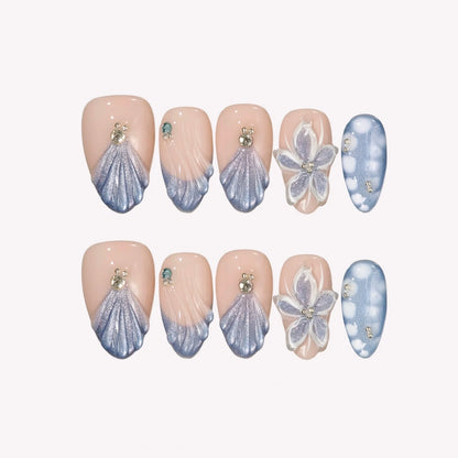 Tender Haven Cat Eye Fresh Almond Press On Nails