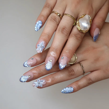 Tender Haven Cat Eye Fresh Almond Press On Nails