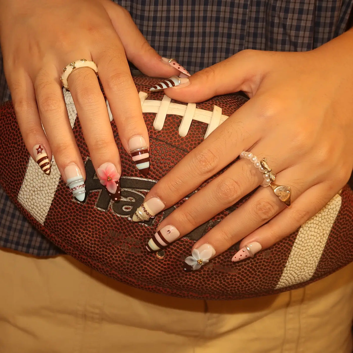 Too Sweet To Chrome Fresh Almond Press On Nails