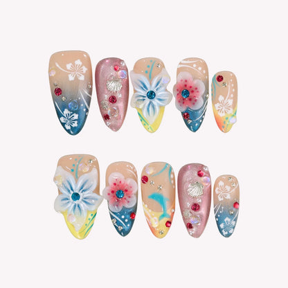 Vitamin Sea Aura Fresh Almond Press On Nails