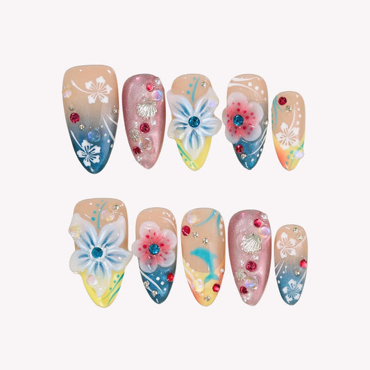 Vitamin Sea Aura Fresh Almond Press On Nails