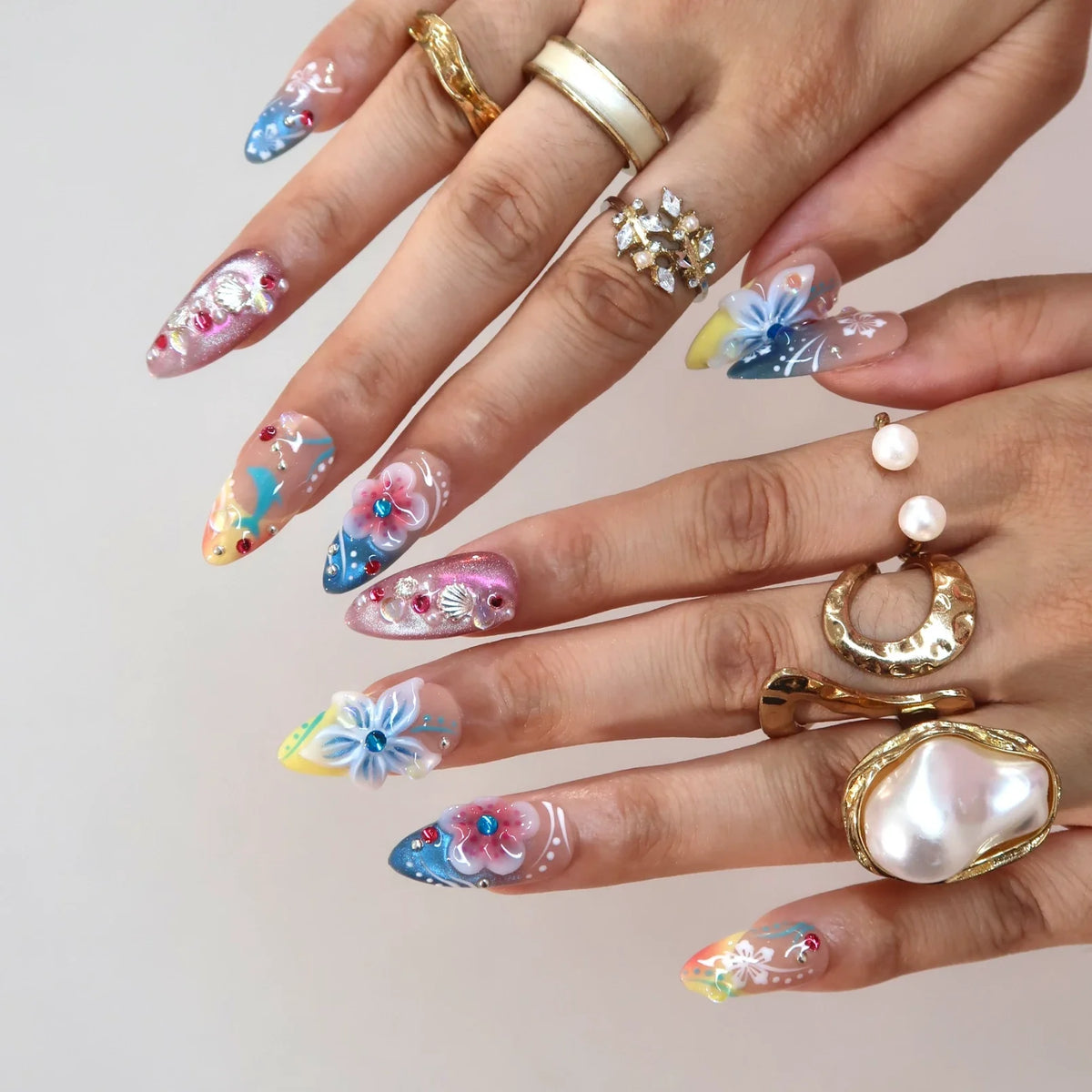 Vitamin Sea Aura Fresh Almond Press On Nails
