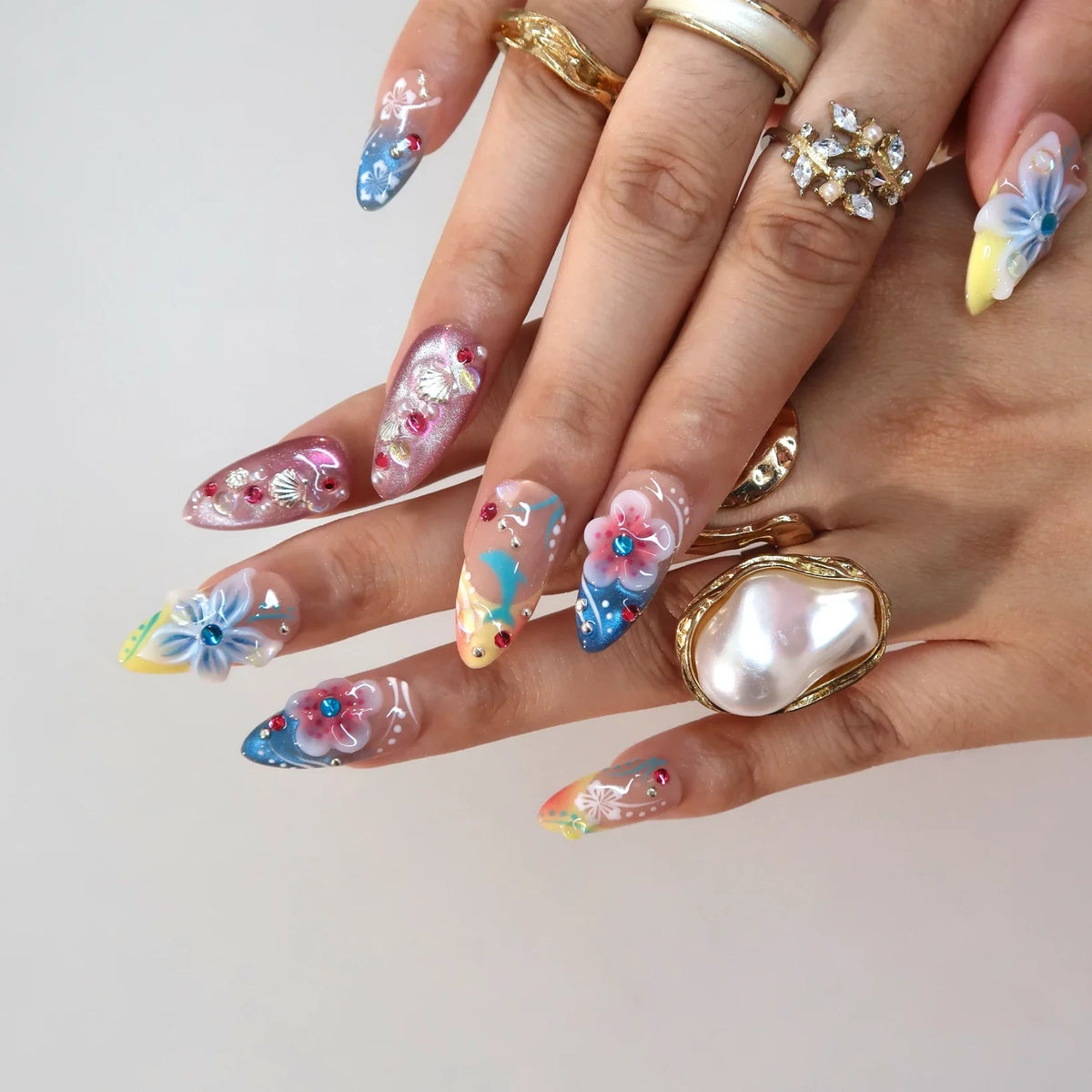 Vitamin Sea Aura Fresh Almond Press On Nails