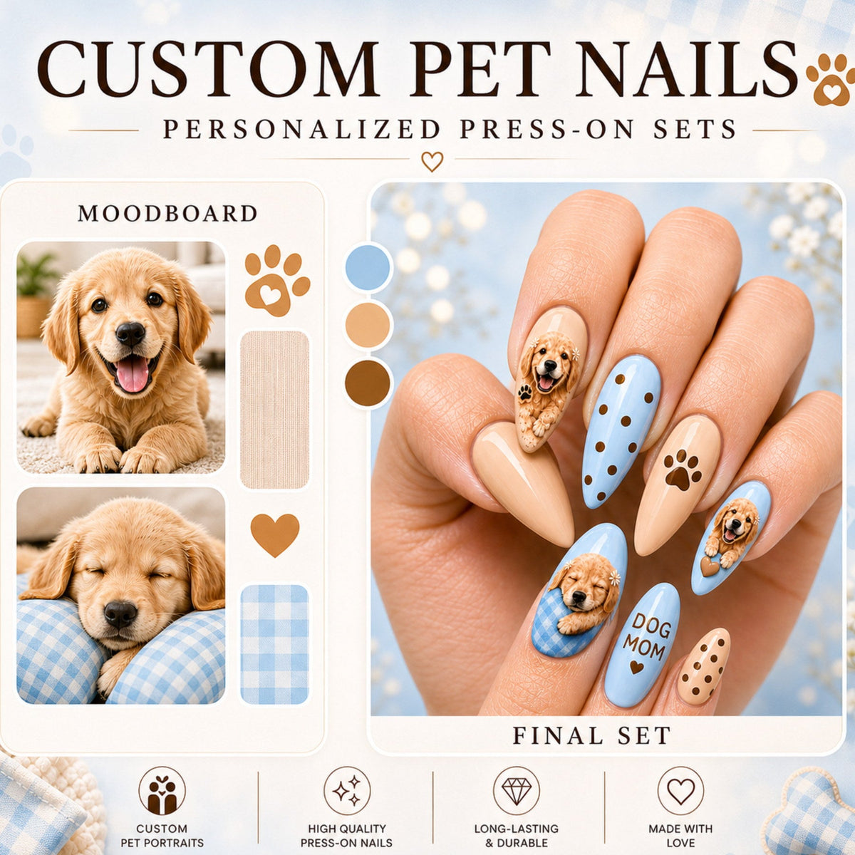 Custom Photo Press-On Nails