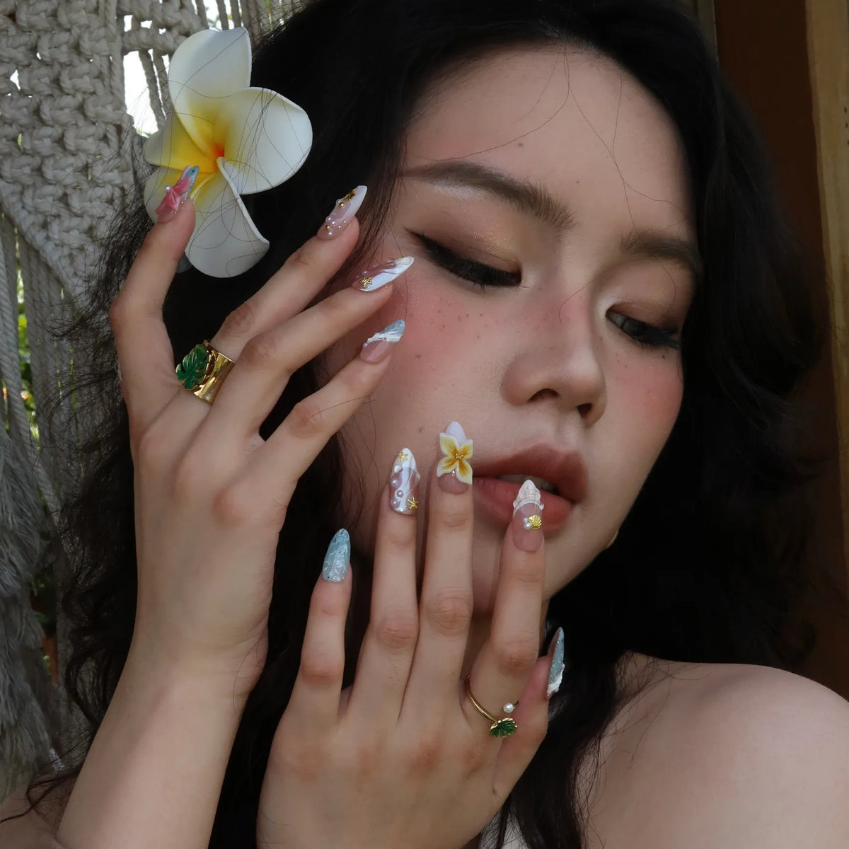 Summer Loving French Fresh Almond Press On Nails