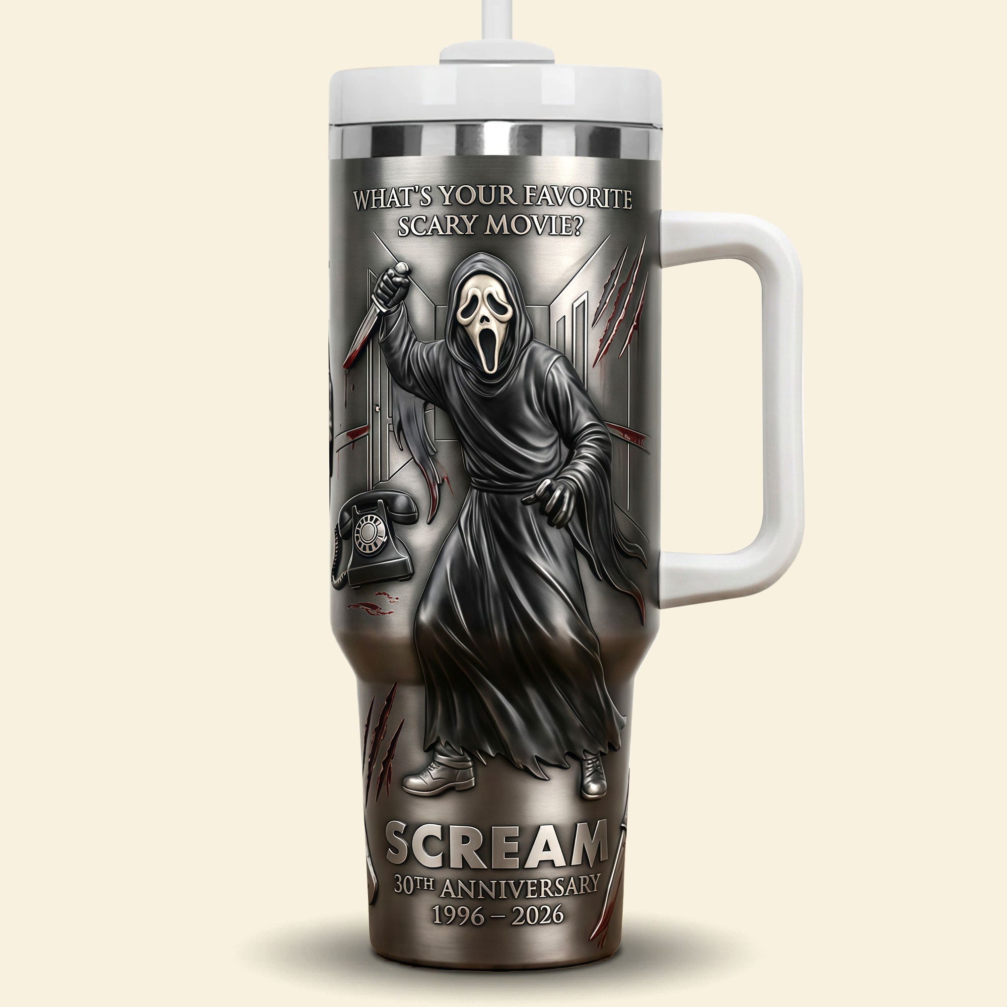 30th Anniversary Horror 40oz Tumbler - Personalized Gift For Horror Lovers 02NATI070226