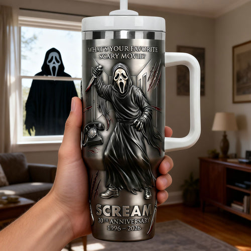 30th Anniversary Horror 40oz Tumbler - Personalized Gift For Horror Lovers 02NATI070226