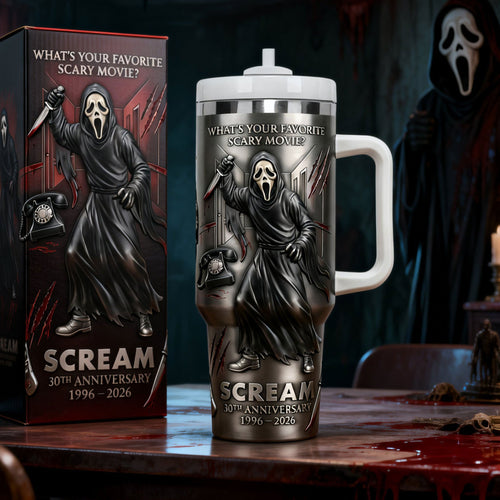 30th Anniversary Horror 40oz Tumbler - Personalized Gift For Horror Lovers 02NATI070226