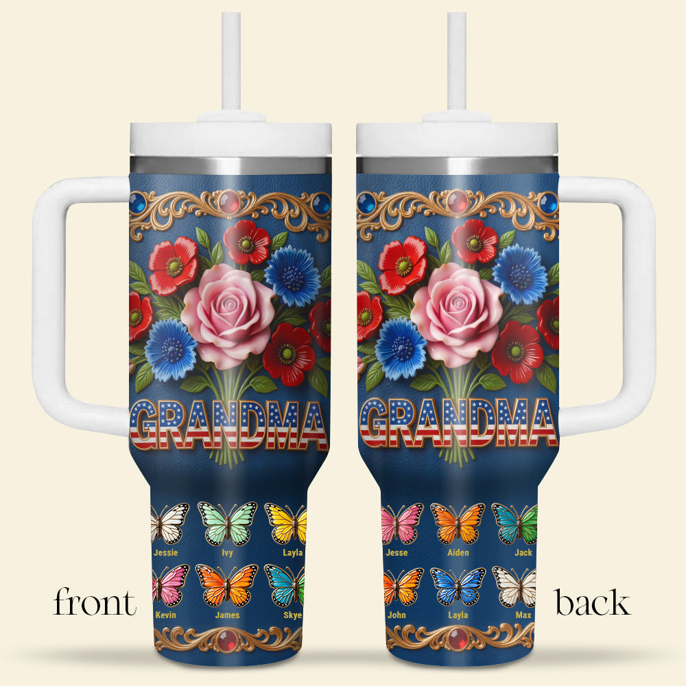USA Grandma Mama Tumbler - Personalized Gifts For Grandma and Mama 04tyta020426