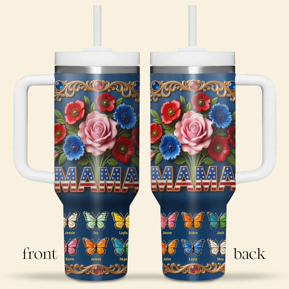 USA Grandma Mama Tumbler - Personalized Gifts For Grandma and Mama 04tyta020426